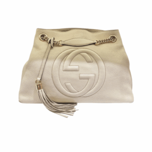 Gucci White Soho Chain Shoulder Bag