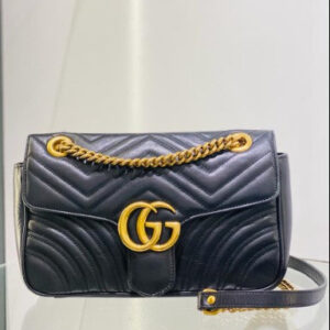 Gucci Black GG Marmont Small Bag