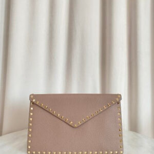 Valentino Nude Envelope Rockstud Pouch