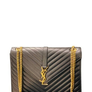 YSL Black Envelope Large Bag