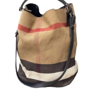 Burberry Black House Check Ashby Shoulder Bag