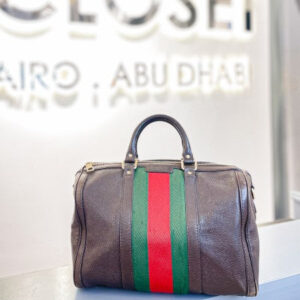 Gucci Brown Boston Tote Bag