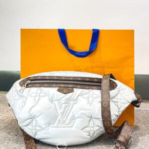 Louis Vuitton Monogram Silver Maxi Bumbag