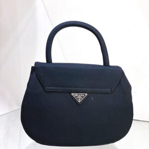 Prada Black Nylon Top Handle Bag