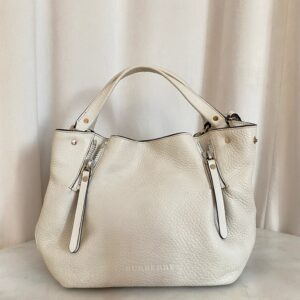 Burberry Off White House Check Brit Maidstone Shoulder Bag