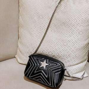 Stella McCartney Black Quilted Star Crossbody Bag