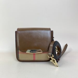Burberry Brown House Check Small Shoulder Bag