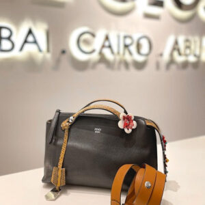 Fendi Black Python Handle By The Way Bag