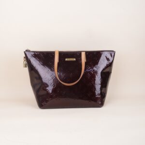 Louis Vuitton Amarante Monogram Vernis Bellevue GM Tote Bag