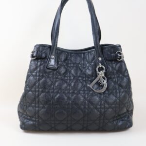 Christian Dior Black Panarea Cannage Shoulder Bag