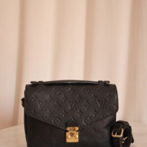 Louis Vuitton Black Monogram Empreinte Metis Top Handle Bag