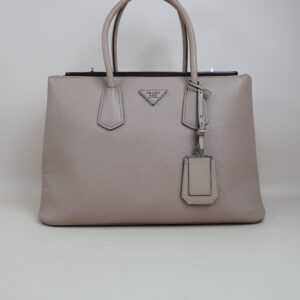 Prada Nude Twin Tote Bag