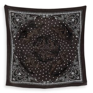 Guepards Bandana Embroidered 90 Caocao/Blanc Scarf