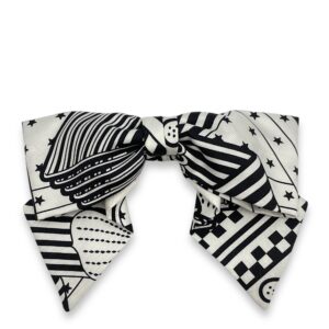 Sangles en Zigzag Bandana Greneelle GM Noir/Blanc in