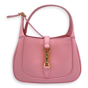 Jacki 1961 Mini Pink Crossbody Bag in Calfskin, Gold hardware