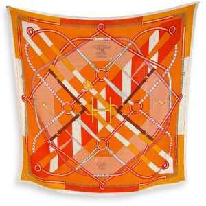 Pacours Sans Faute 140 Orange/Blanc Shawl