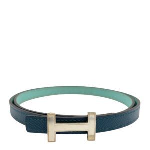 H 13mm x 80cm Colvert/Blue Atoll Belt Kit in Epsom/Swift, Palladium hardware