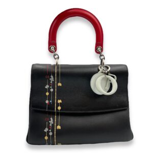 Dior Spring/Summer 2015 Collection Black Top Handle Bag in Calfskin, Silver hardware