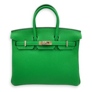 Birkin 25 Bamboo in Togo, Palladium hardware