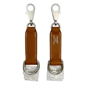 Attache Soie Gold Strap Extender in Epsom, Palladium hardware