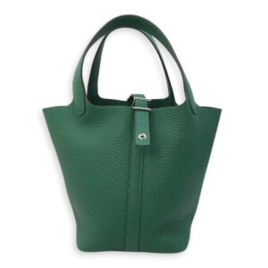 Picotin 18 Vert Moyen in Clemence, Palladium hardware