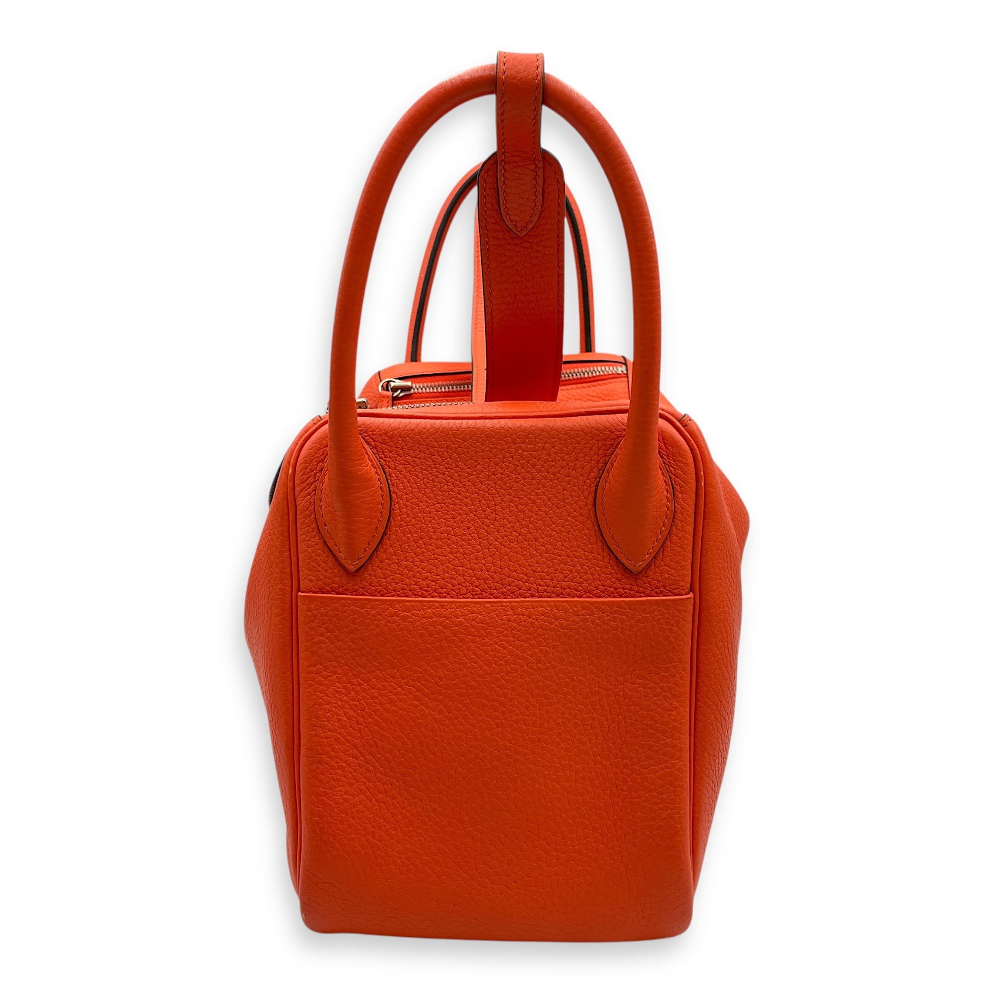 Lindy Verso 30 Orange Poppy/Bordeaux in Clemence, Palladium hardware - Image 5