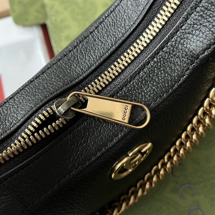 Aphrodite small shoulder bag Black soft leather - GB112 - Image 10