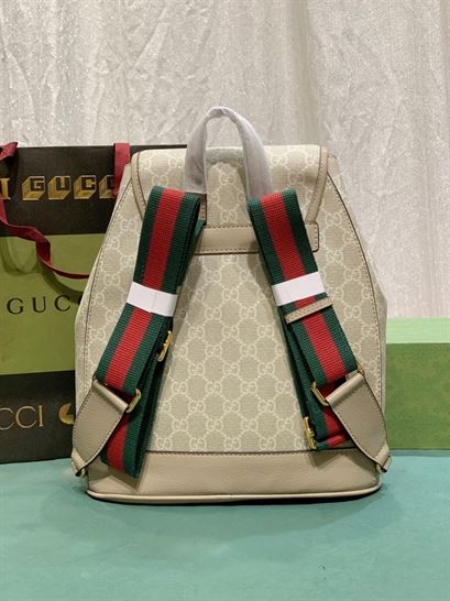 Backpack with Interlocking G Beige and white - GB070 - Image 4