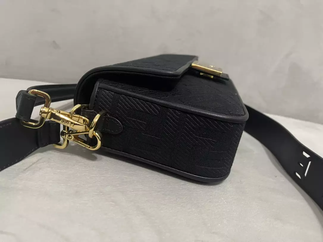 Baguette Black FF Canvas Bag - Repbags.ru - Image 6