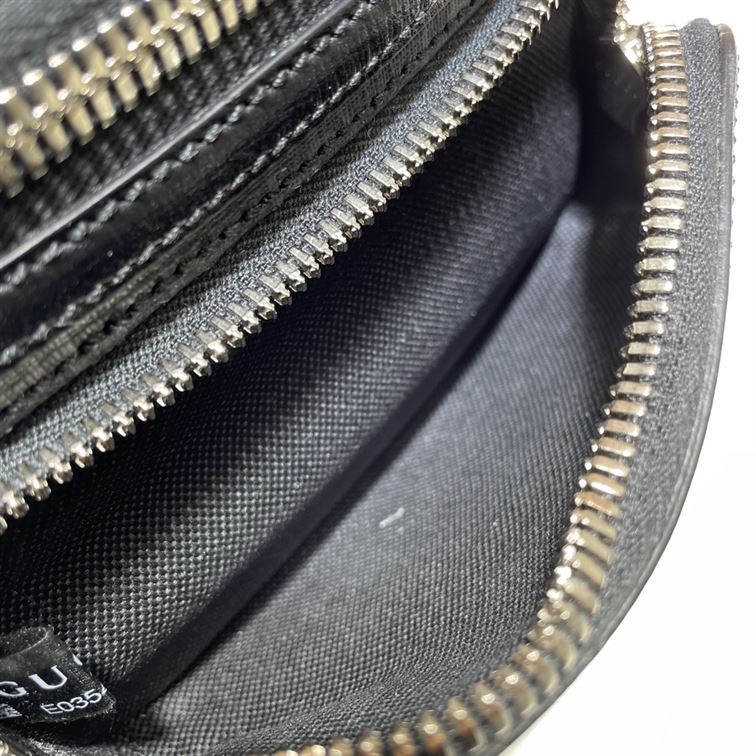 Belt bag with Interlocking G Black leather - Image 11
