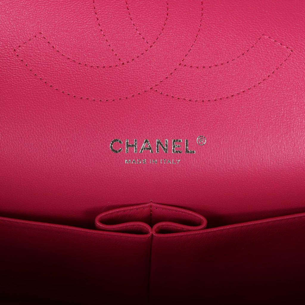 Pre-owned Chanel Jumbo Classic Double Flap Pink Lambskin Silver Hardware - Image 9