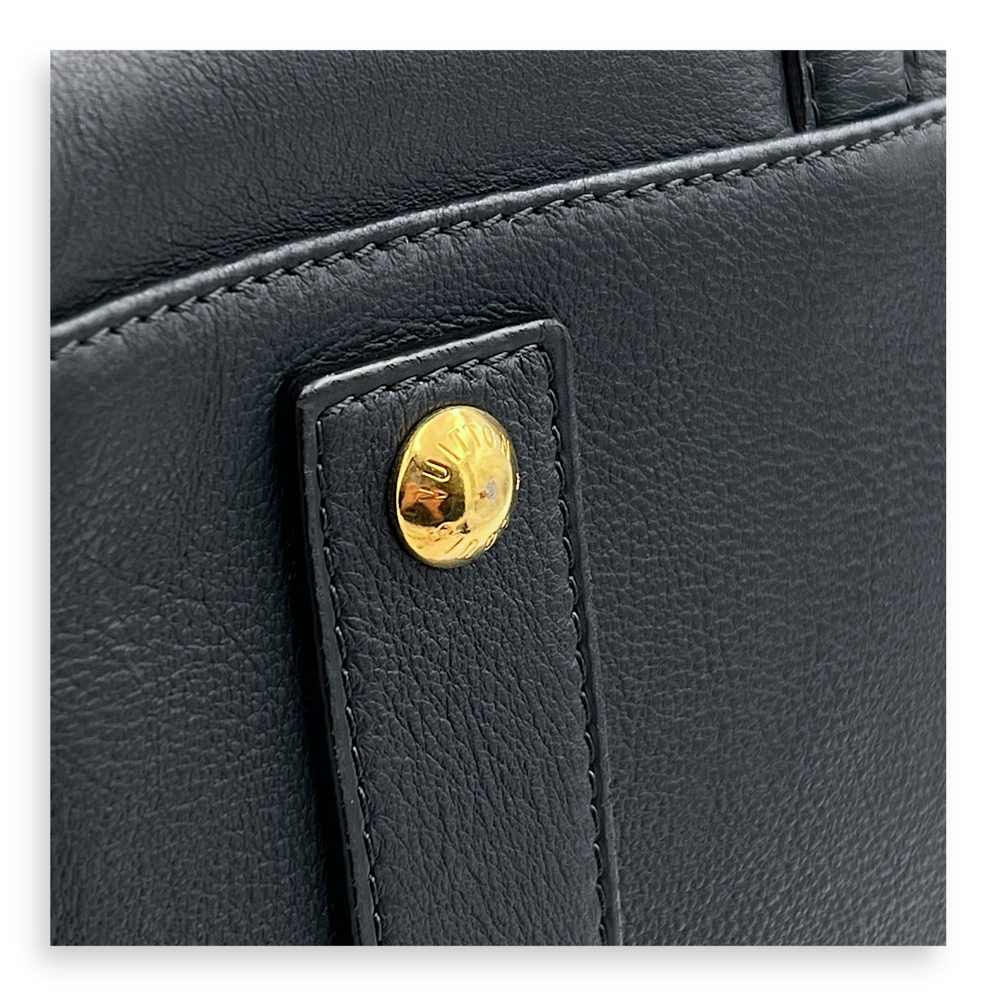 Sofia Coppola Boston Blue Top Handle Bag in Calfskin, Gold hardware - Image 11