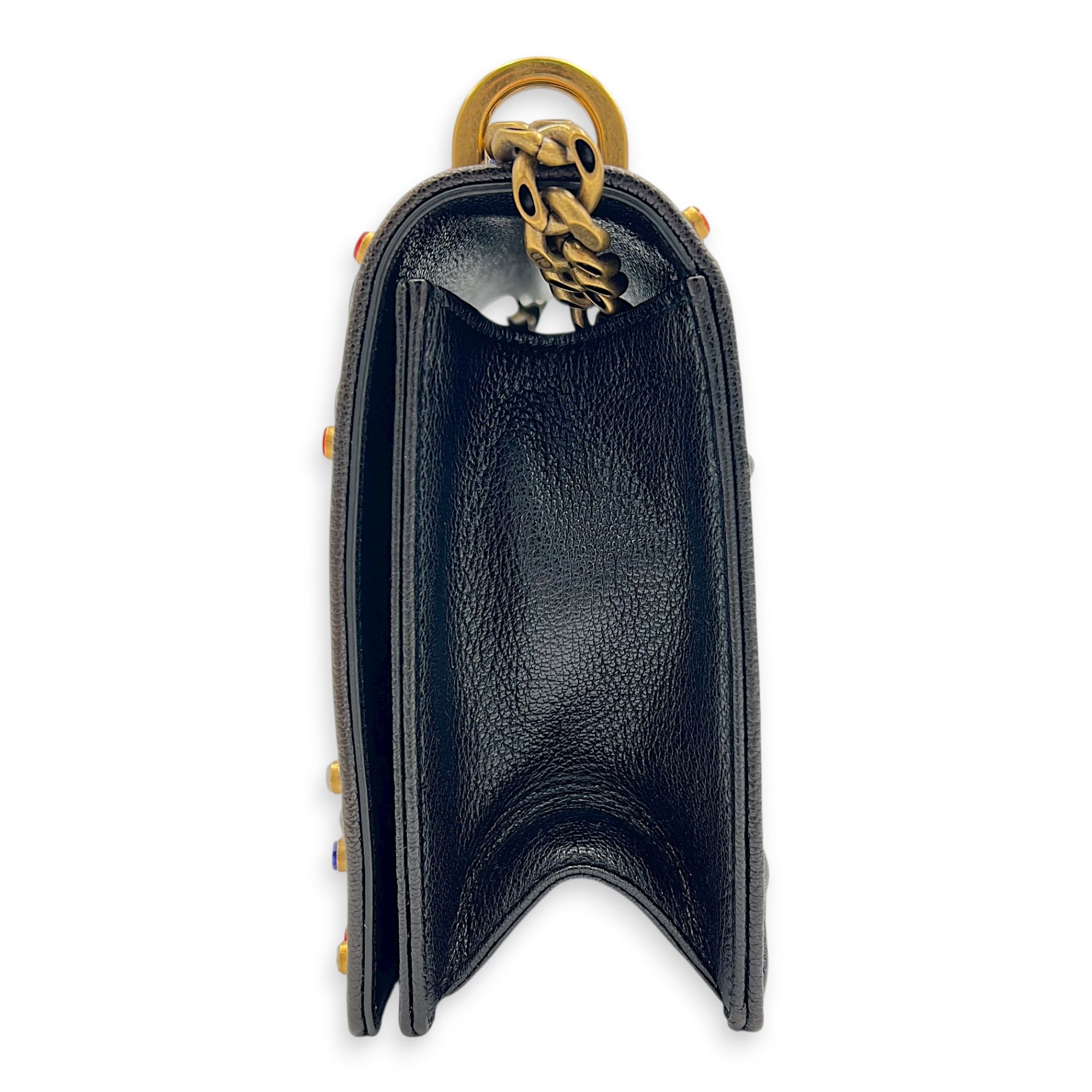Diorama Shoulder Bag Black in Calfskin, Gold hardware - Image 5