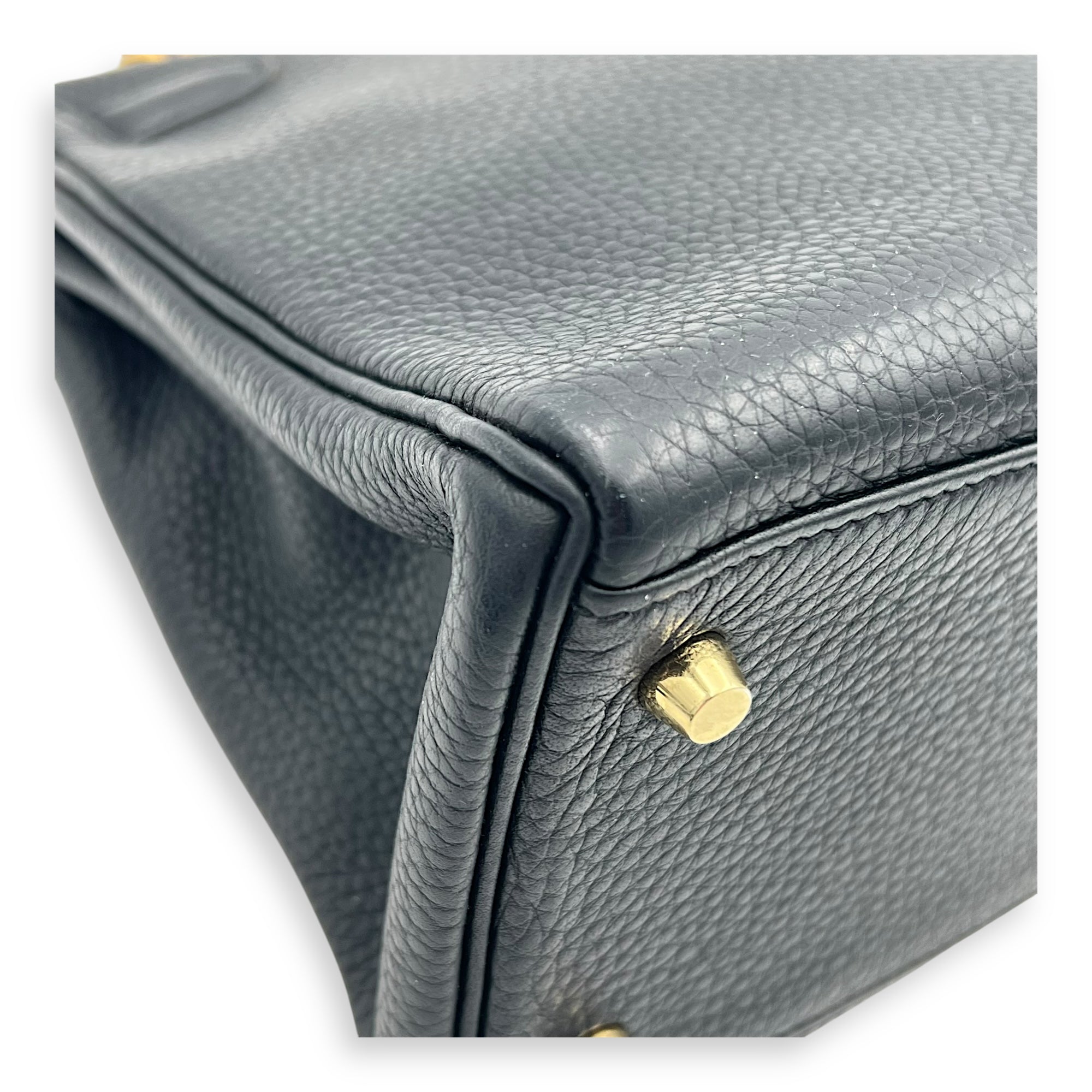 Kelly Black in Clemence, Gold hardware - Image 7