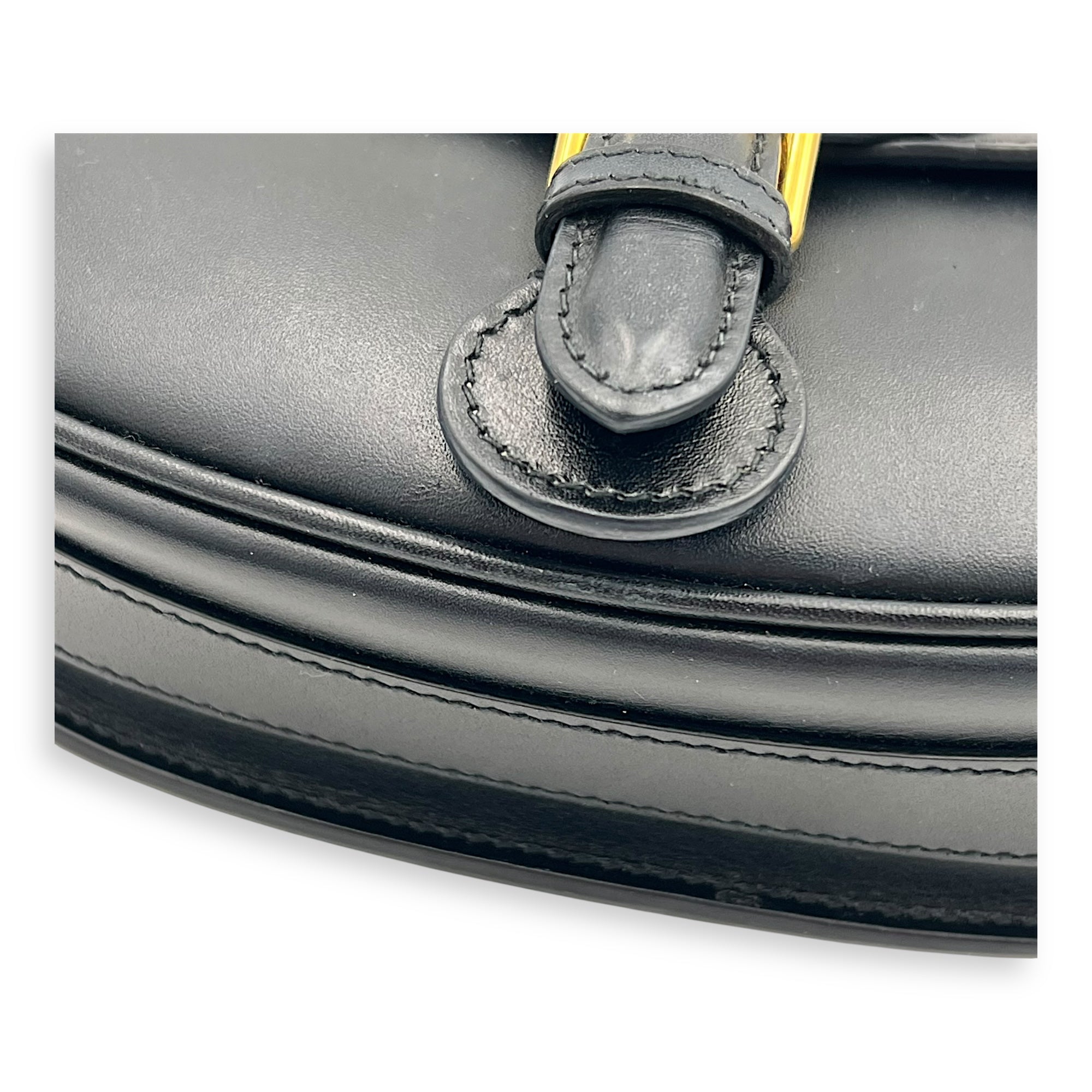 Bobby Shoulder Bag Small Black in Calfskin, Gold hardware - Image 13