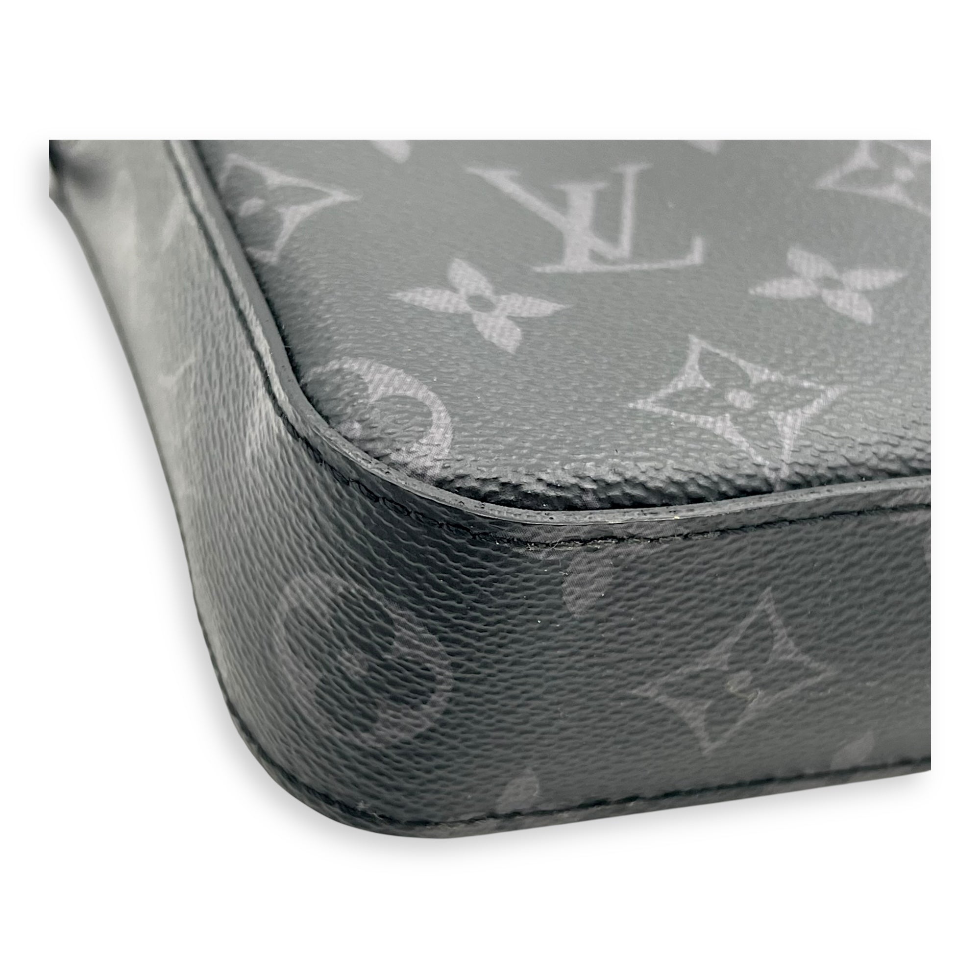 Trio Messenger Eclipse in Monogram Coated Canvas, Silver hardware - Image 9