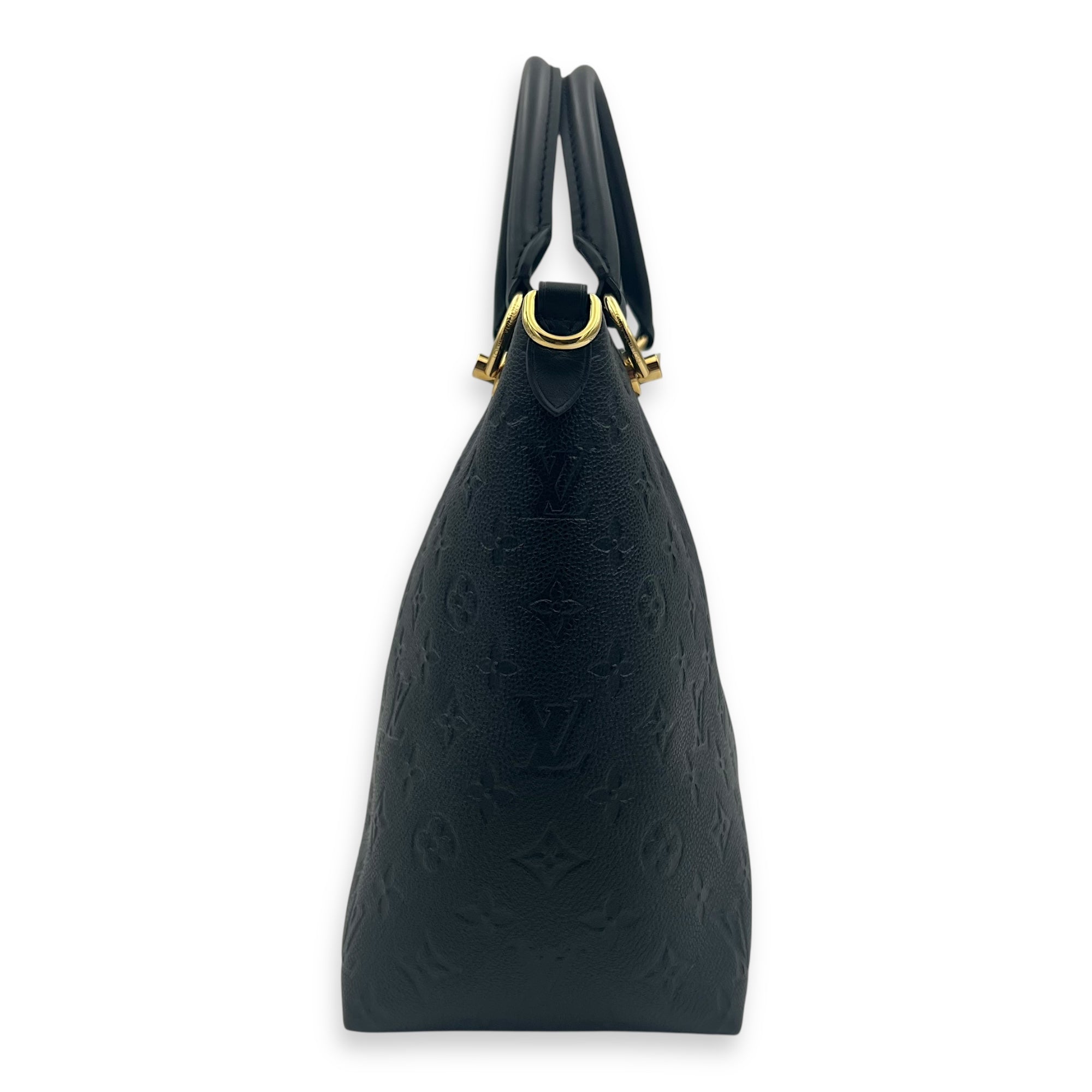 V Tote Top Handle Bag Black in Empreinte Leather, Gold hardware - Image 5