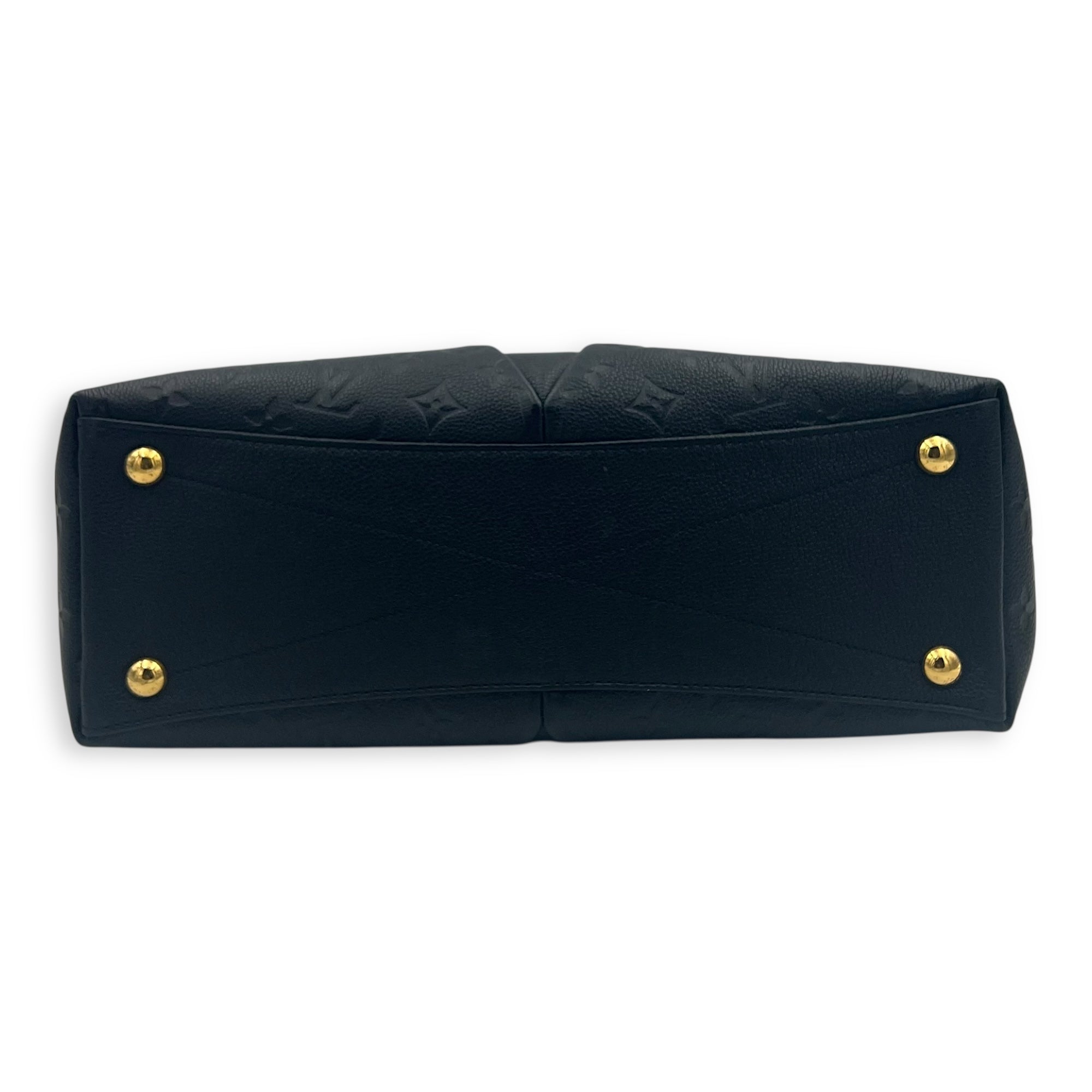 V Tote Top Handle Bag Black in Empreinte Leather, Gold hardware - Image 6