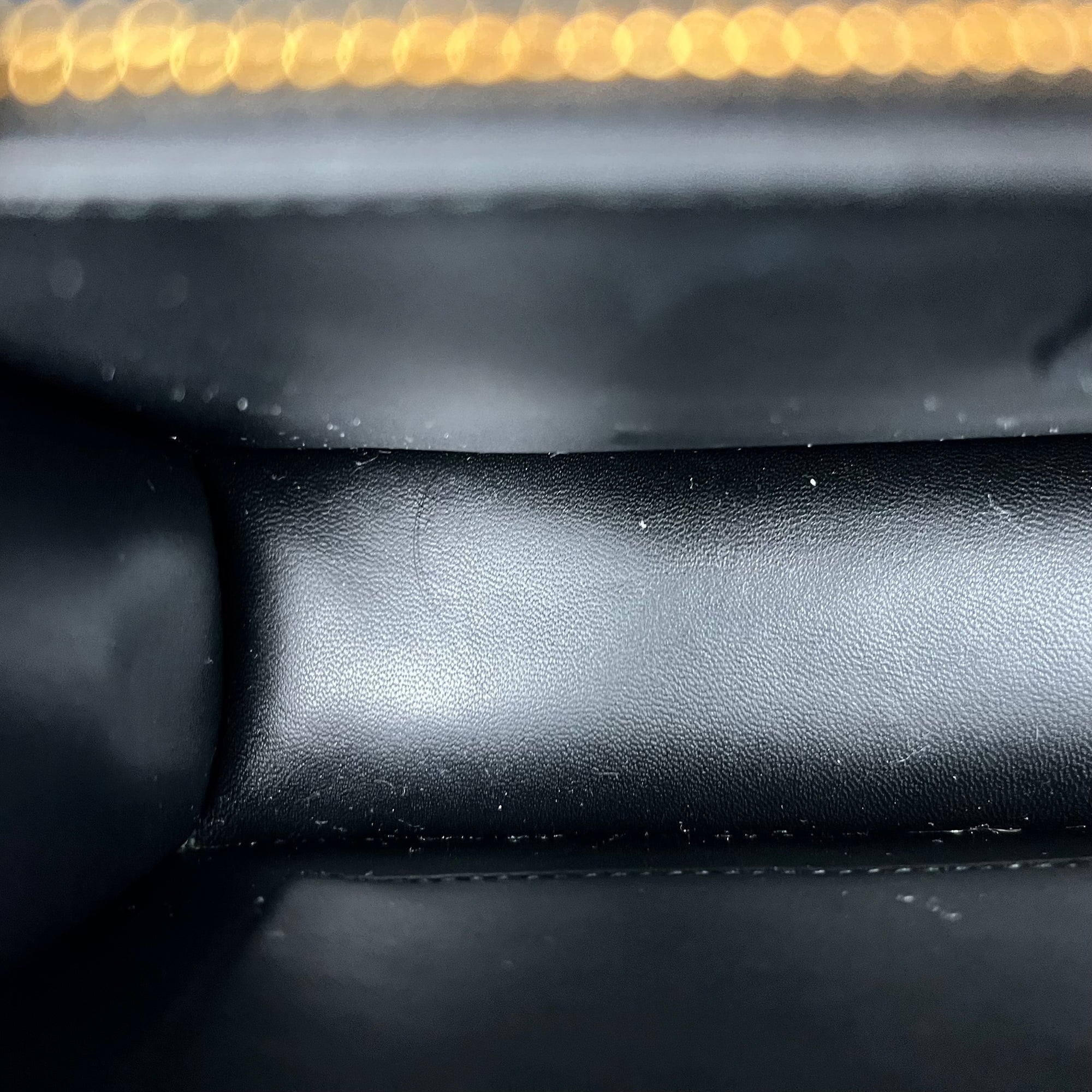 30 Montaigne Shoulder Bag Medium Black in Calfskin, Gold hardware - Image 12