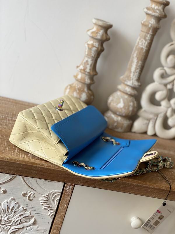 Chanel Medium Classic Handbag Yellow - Image 8