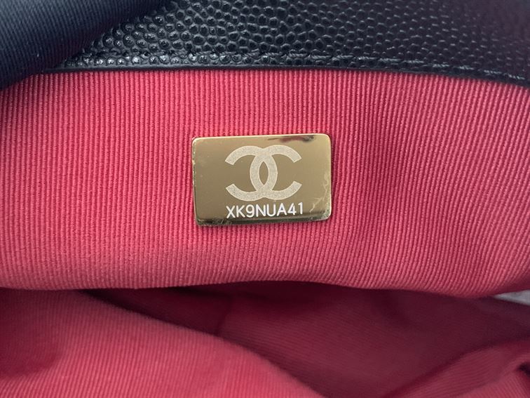 Chanel Mini Flap Bag Black Shiny Calfskin - Image 11