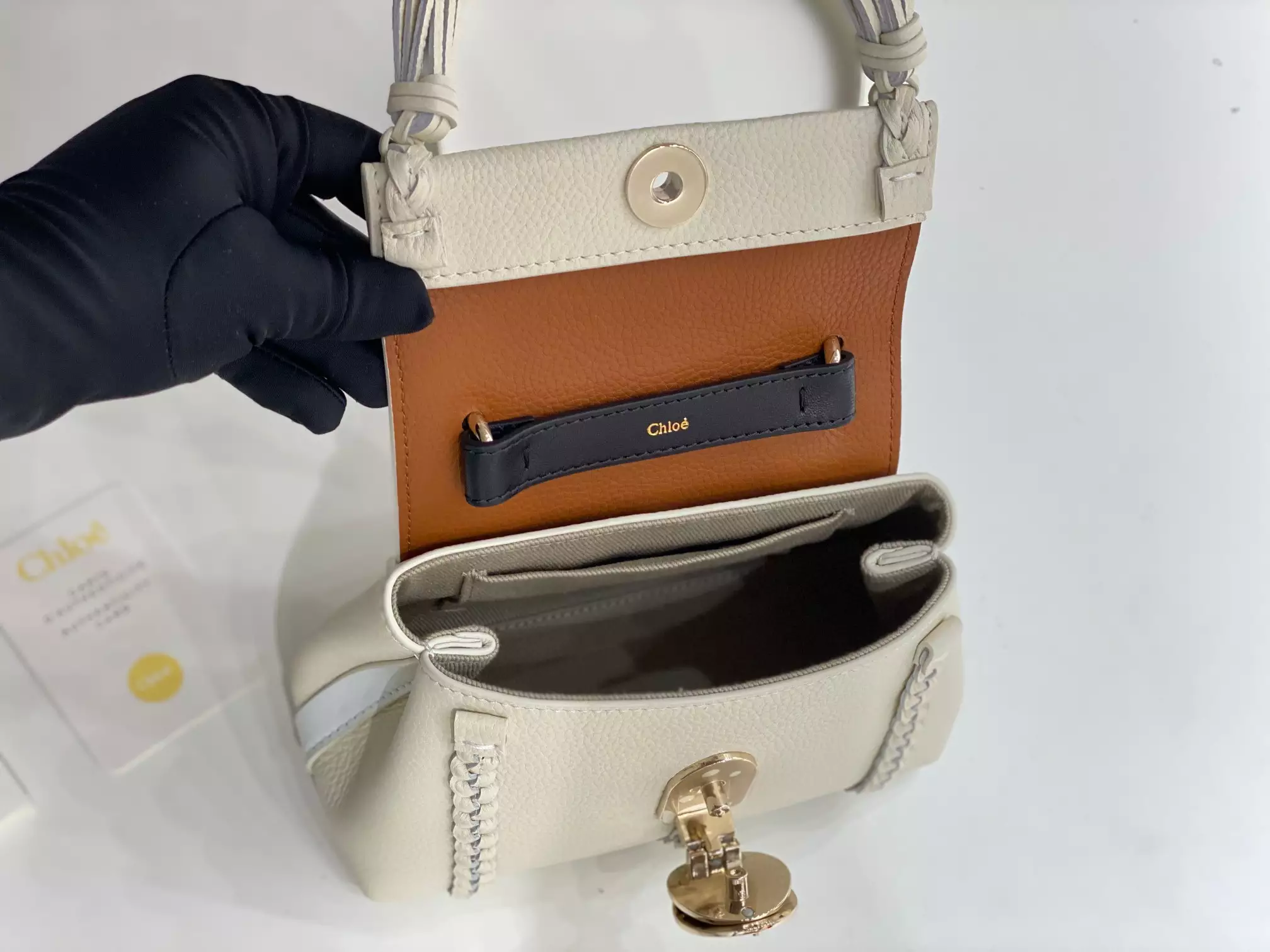 Chloé Penelope Mini Soft Misty Ivory Leather - Repbags.ru - Image 11