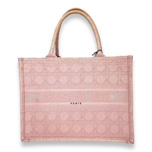 Embroidered Cannage Book Tote Medium Tote bag in Canvas, N/A Hardware