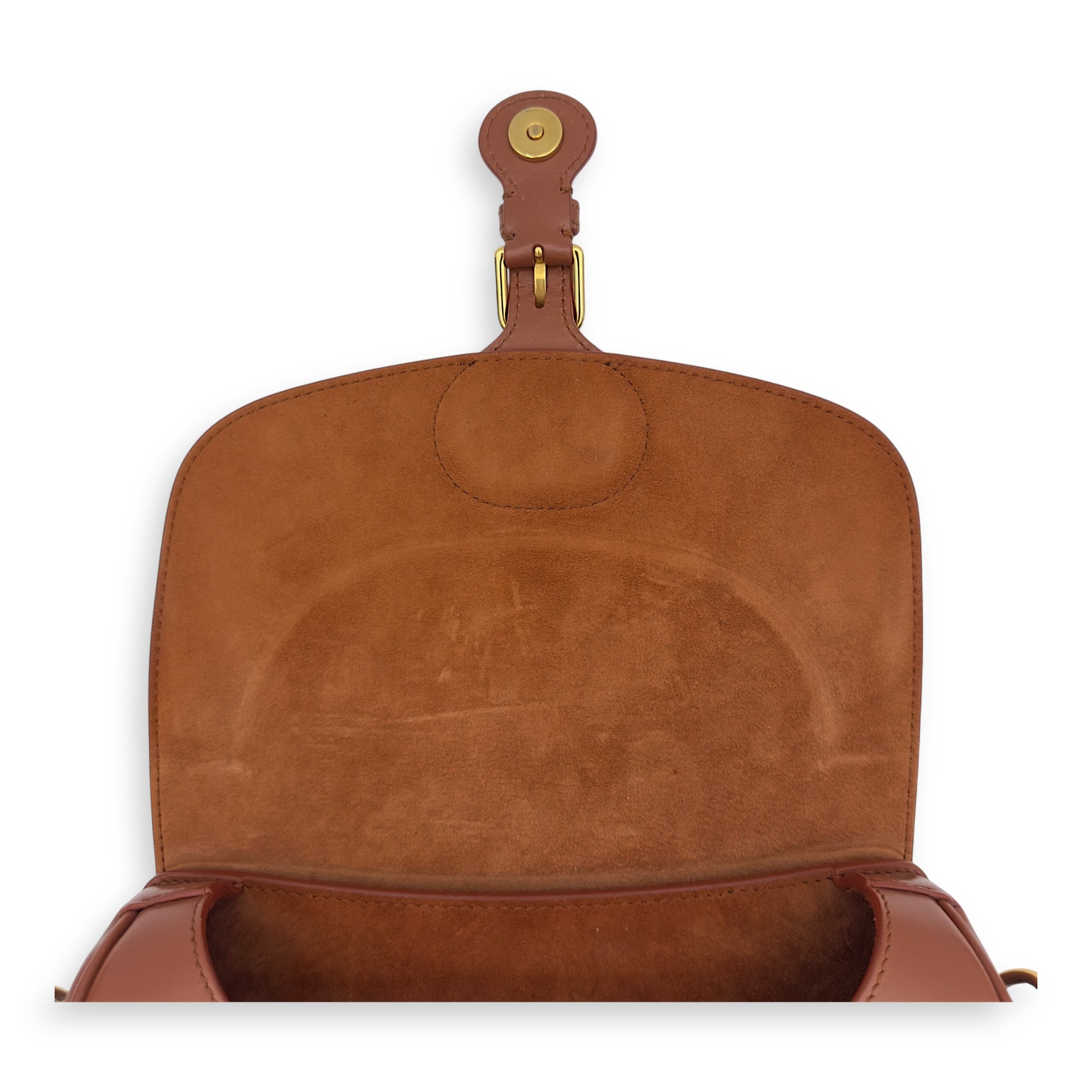 Bobby Shoulder Bag Brown in Calfskin, Gold hardware - Image 22