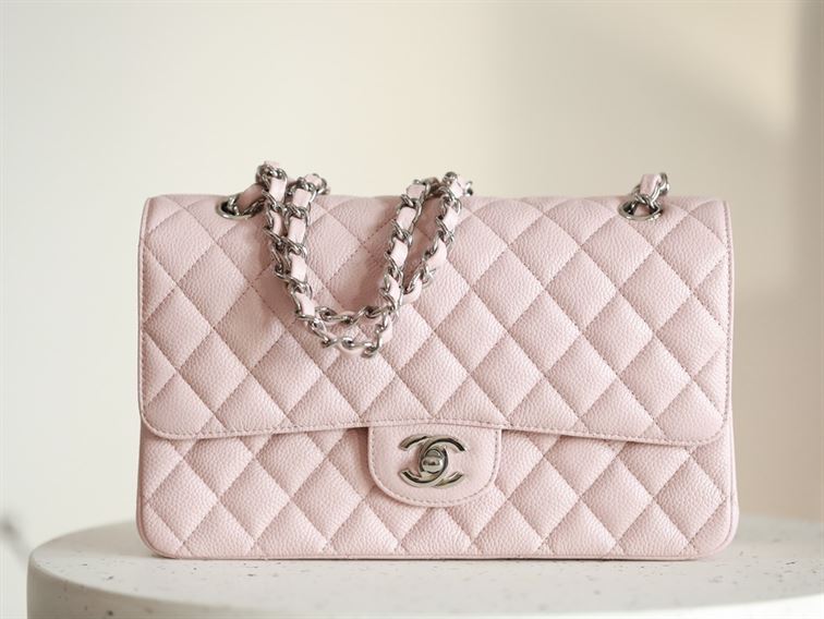 Classic Medium Double Flap Rose Clair - Image 3
