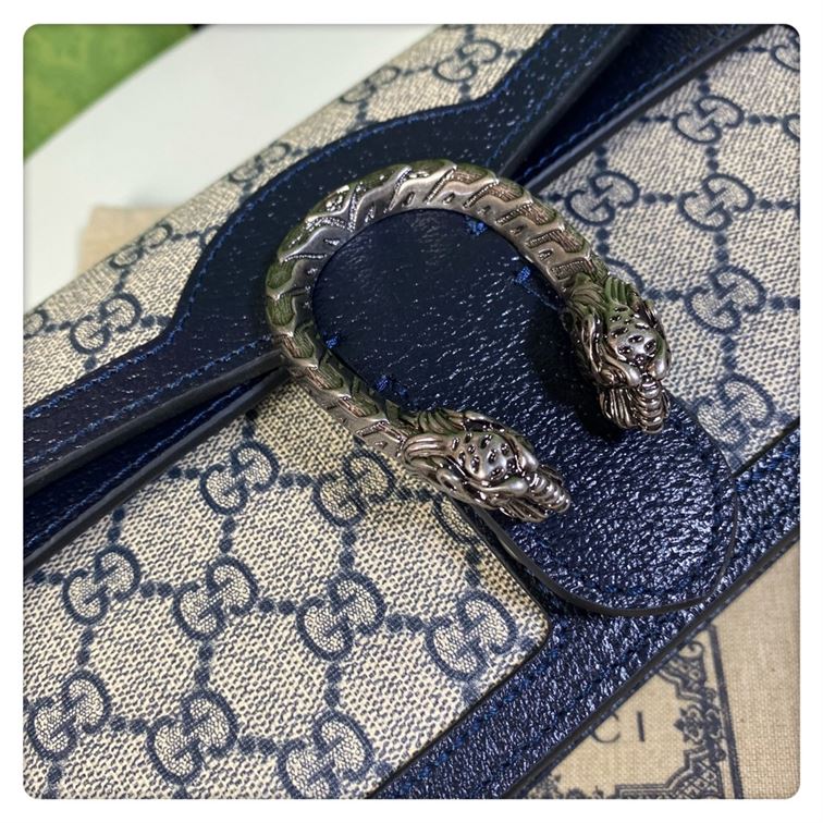 Dionysus GG small shoulder bag Beige and blue - Image 6