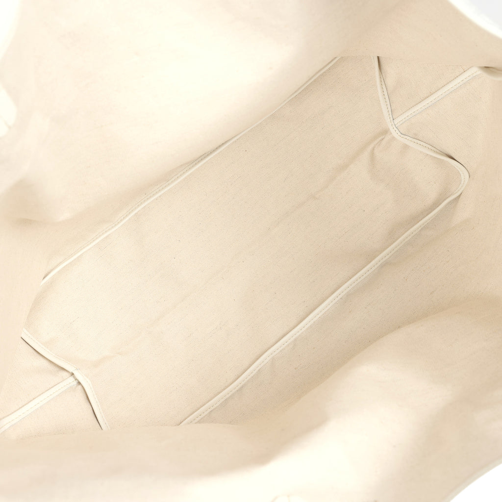 Goyard Goyardine Canvas White Saint Louis GM Tote Palladium Hardware - Image 9