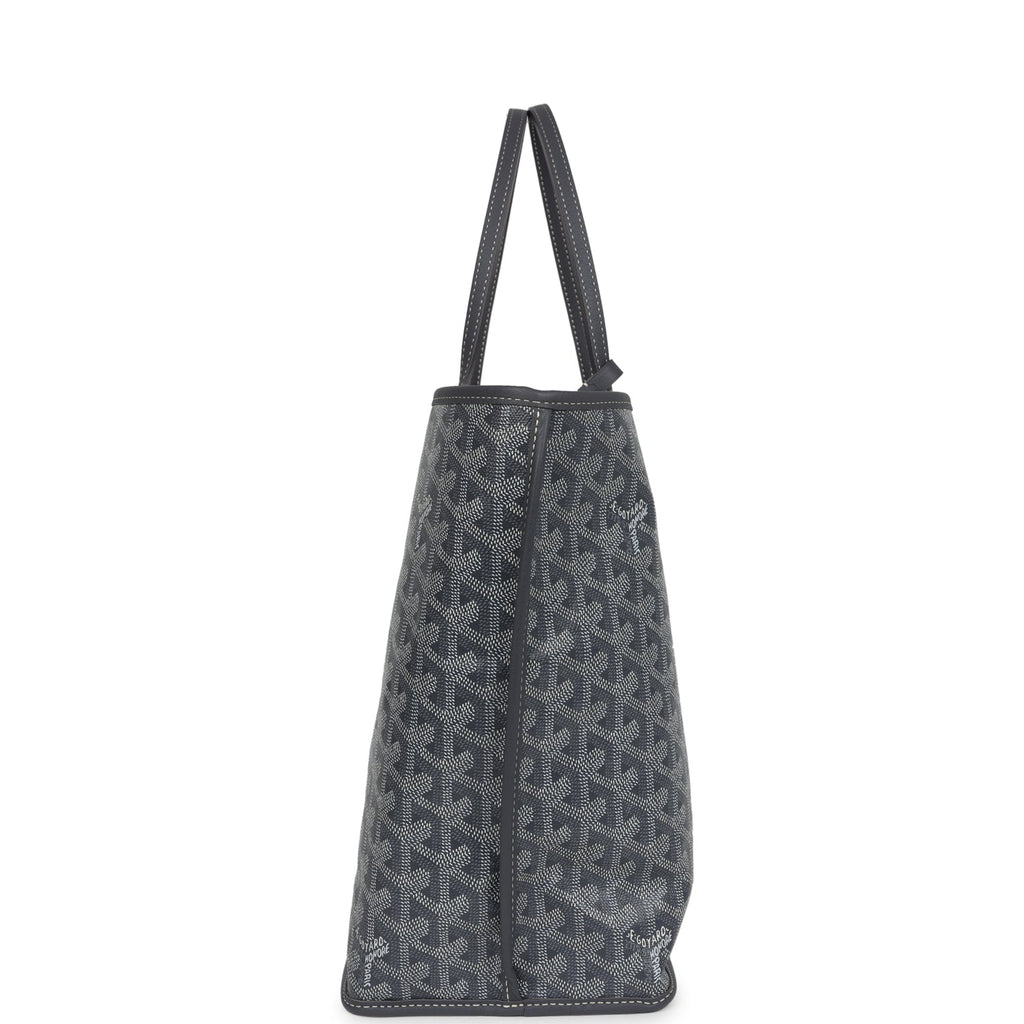 Goyard Goyardine Grey Anjou PM Embroidered Elephant Tote Palladium Hardware - Image 4