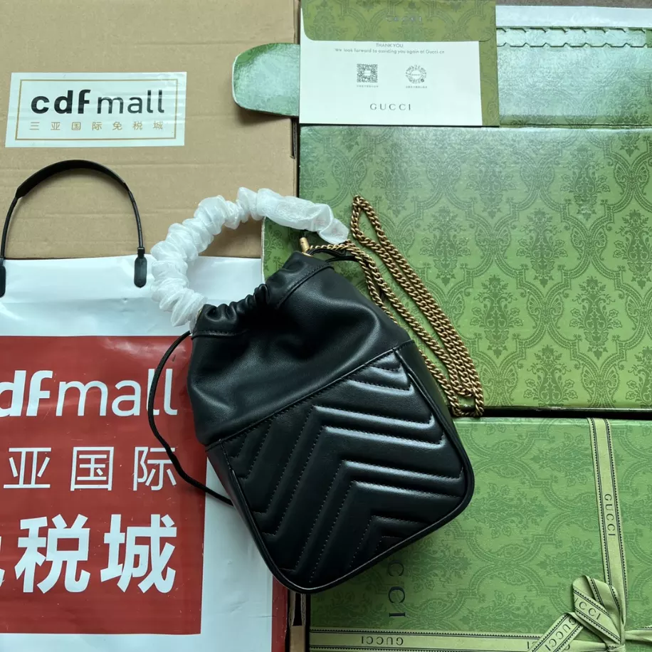 GG Marmont Mini Bucket Bag - Image 7