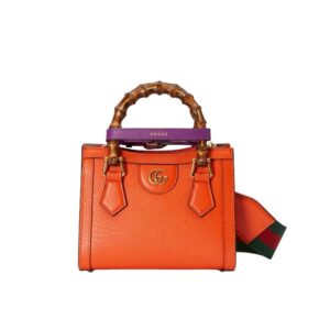 Gucci Diana mini tote bag Orange leather